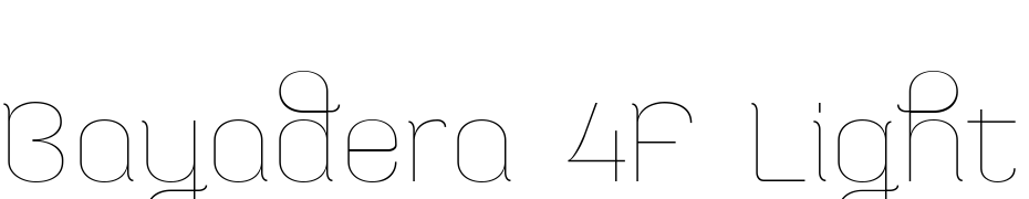 Bayadera 4F Light Font Download Free